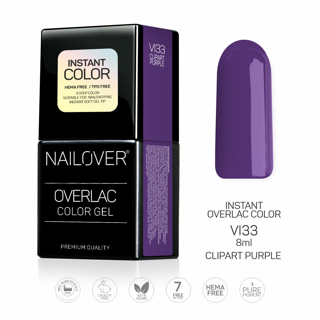 Gel Semipermanente Overlac Linea Viola - VI33 da 8ml (8390005555543)