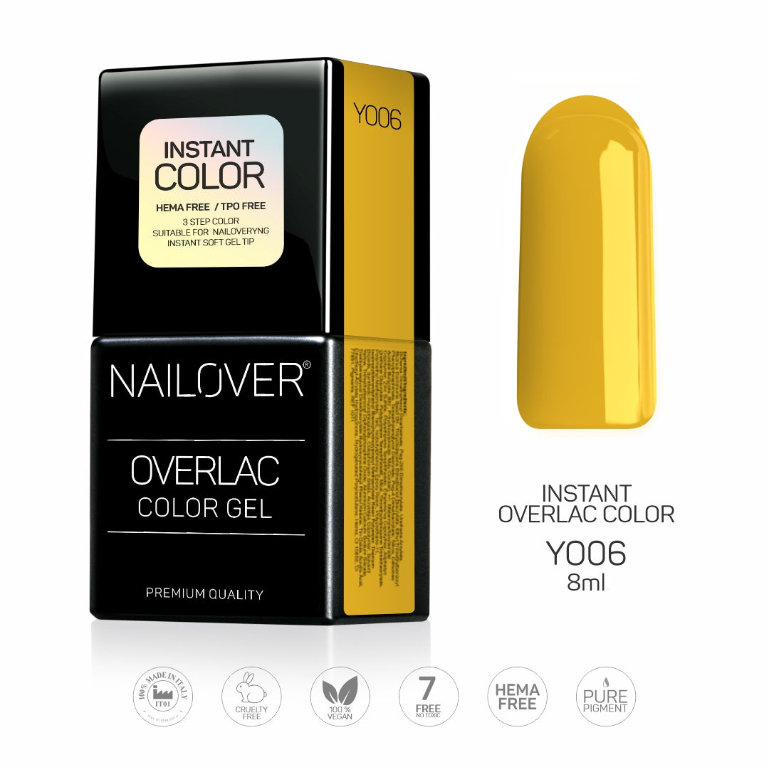 Gel Semipermanente Overlac Linea Gialla - YO06 da 8ml (8390008242519)