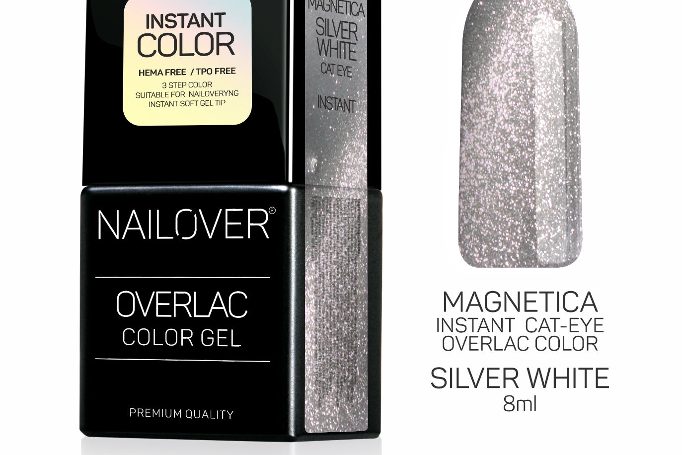 MAGNETICA CAT EYE WHITE SILVER 8 ML (9664599359831)