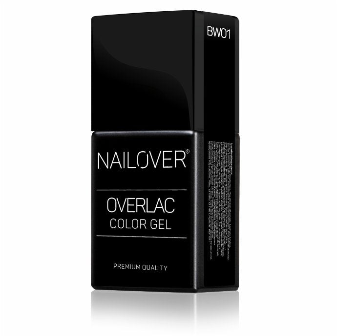 Gel Semipermanente Overlac BW - Linea Black And White 15 ml - Nailover (7290229555359)