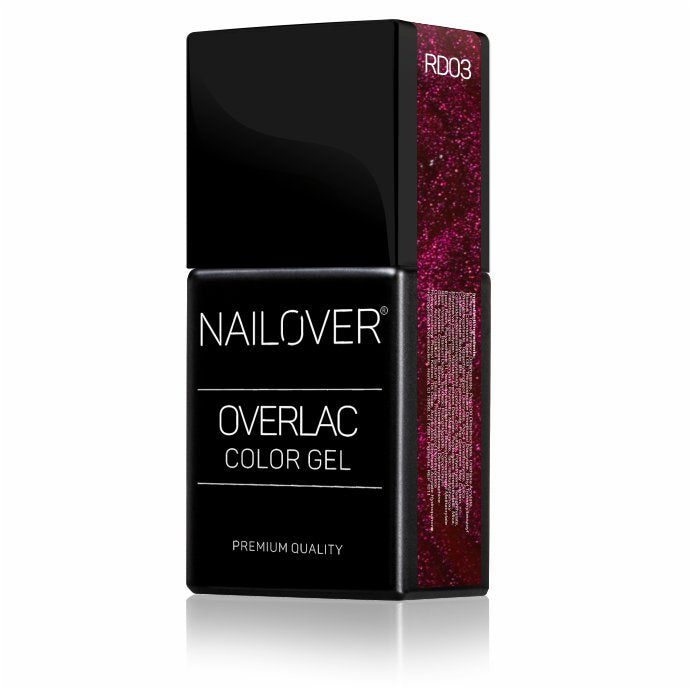 Gel Semipermanente Overlac RD - Linea Rossa 15 ml - Nailover (7290227458207)