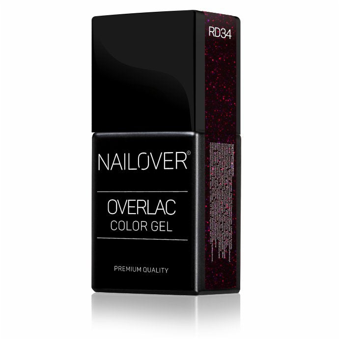 Gel Semipermanente Overlac RD - Linea Rossa 15 ml - Nailover (7290227458207)