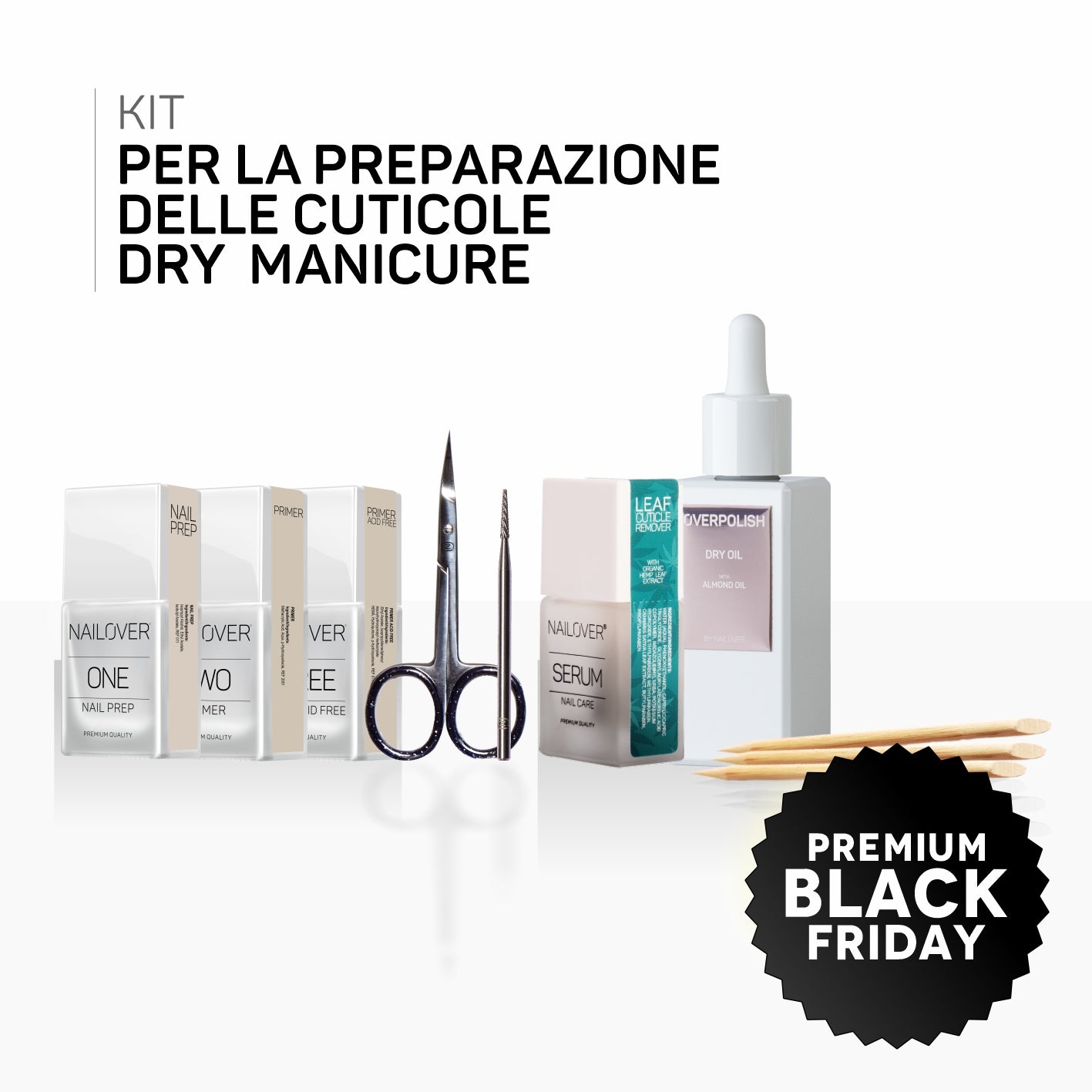 KIT PER LA PREPARAZIONE DELLE CUTICOLE CON DRY MANICURE PROFESSIONALE (9743120236887)