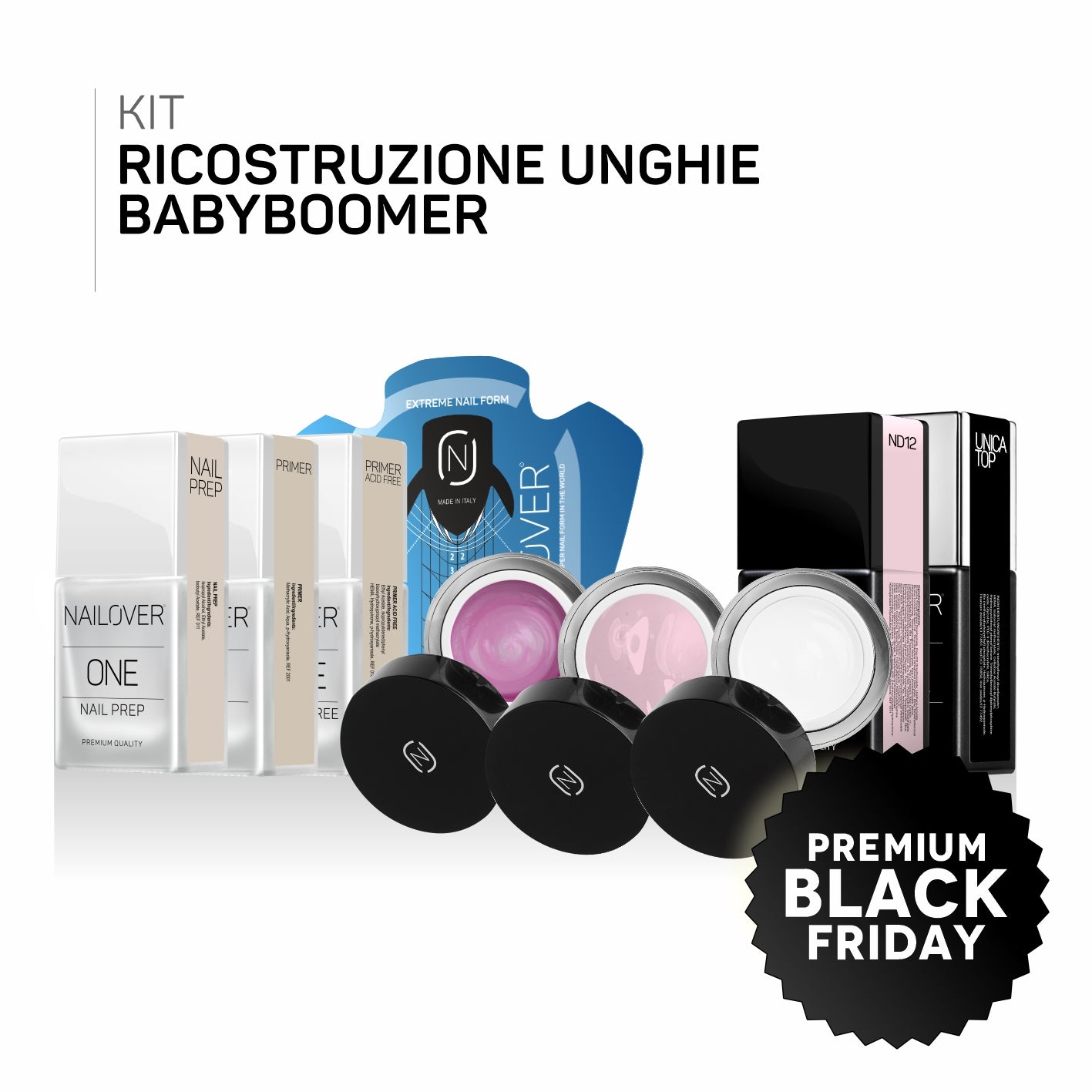 KIT RICOSTRUZIONE UNGHIE BABYBOOMER (9743128396119)