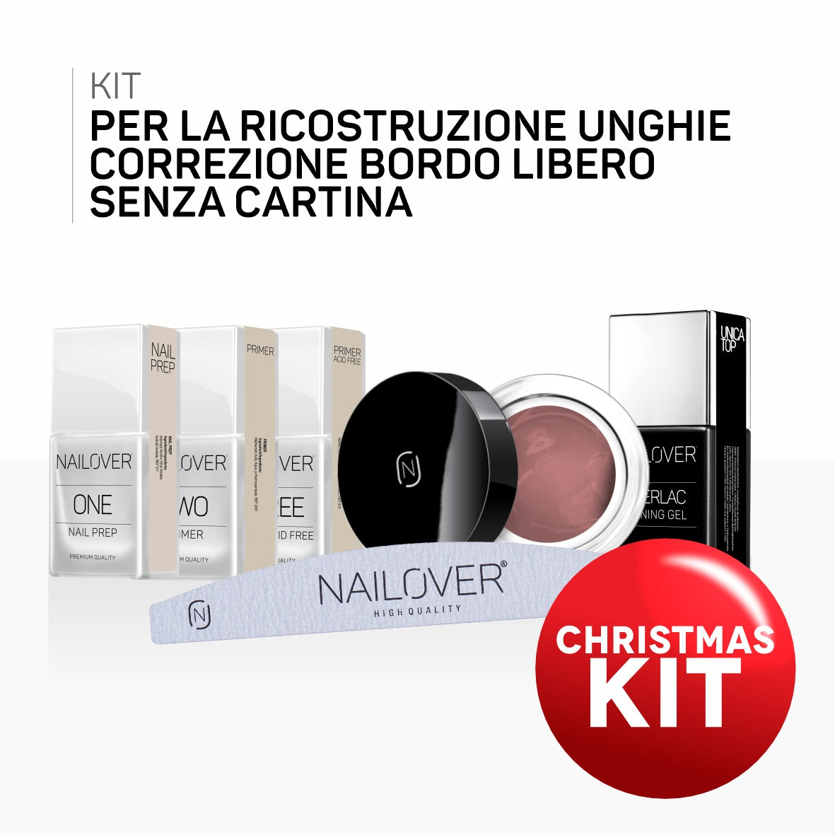 KIT RICOSTRUZIONE UNGHIE CORREZIONE BORDO LIBERO SENZA CARTINA (9743129117015)