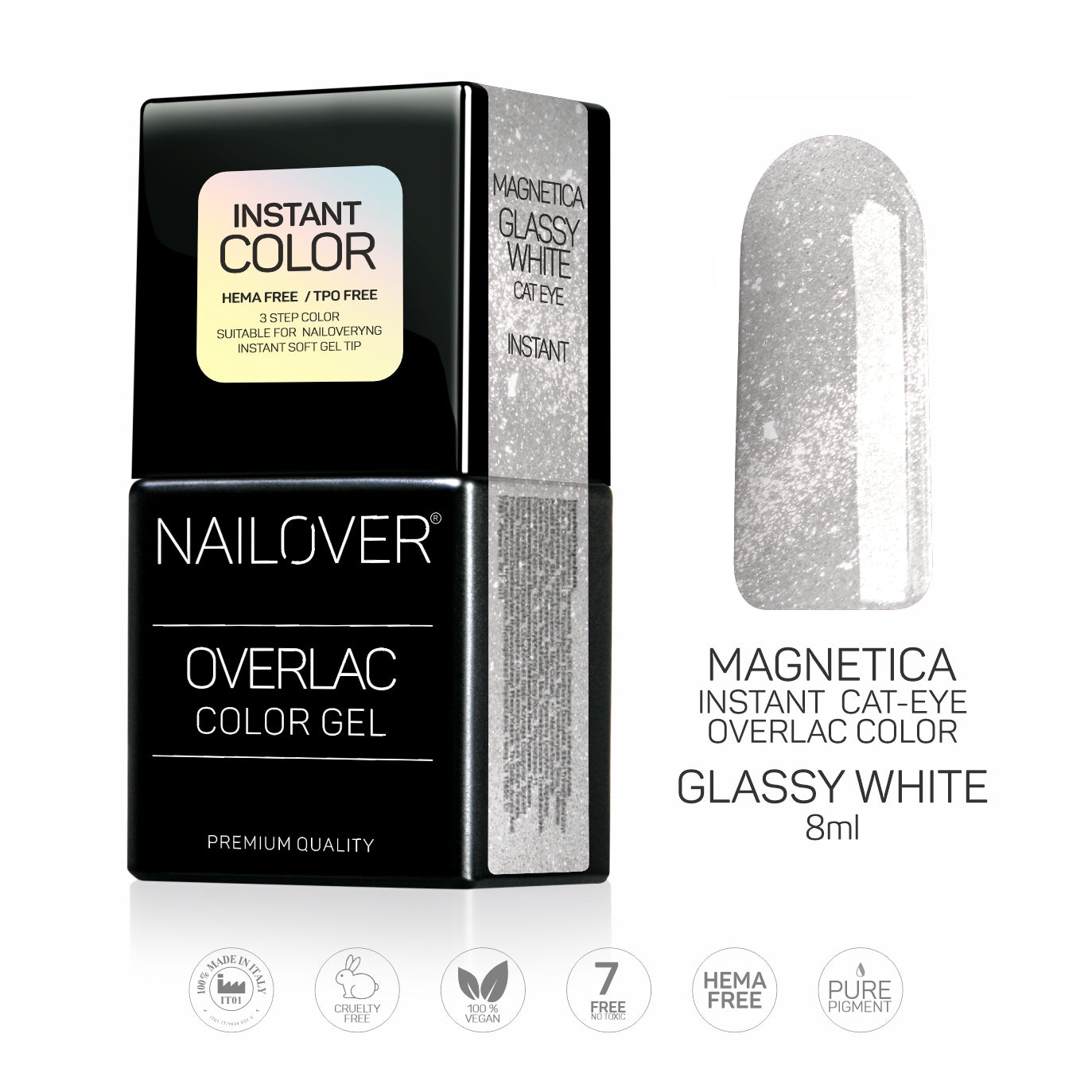 MAGNETICA CAT EYE GLASSY WHITE 8 ML (9664598311255)