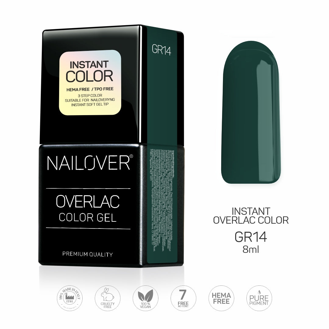 Gel Semipermanente Overlac Linea Verde - GR14 da 8ml (8389957157207)