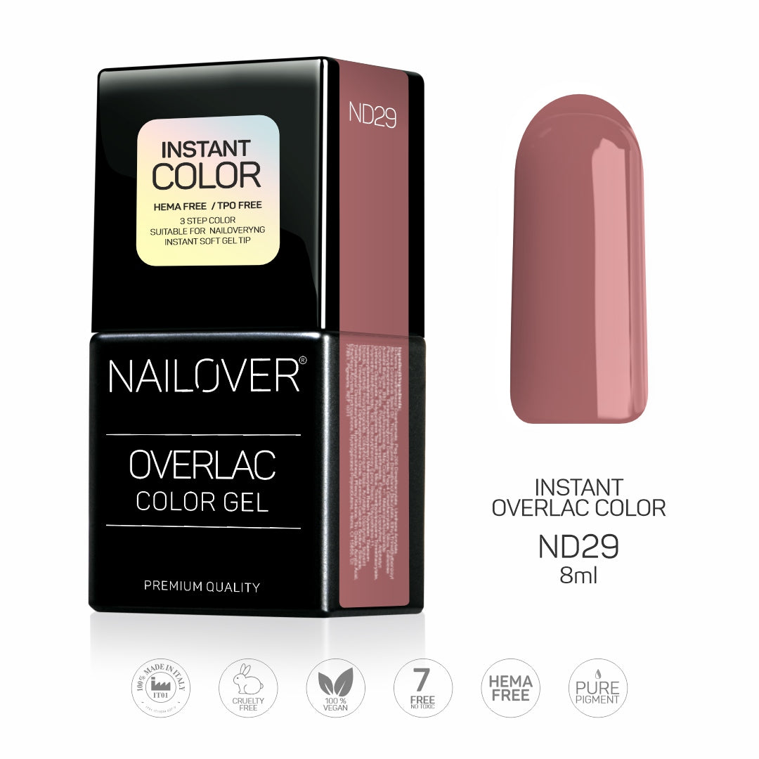 Gel Semipermanente Overlac Linea Nude - ND29 da 8ml (8389957517655)